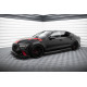 Body kit și tuning vizual MAXTON DESIGN prelungire bară față pentru Audi A7 RS7 Look C7, negru-roșu + flapsuri lucioase | race-shop.ro