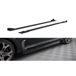 Prelungire praguri Kia Stinger GT / GT-Line Mk1 (negru-roșu + flapsuri lucioase)