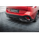 Body kit și tuning vizual MAXTON DESIGN prelungire centrală bară spate pentru Peugeot 308 Mk3, negru lucios | race-shop.ro