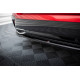 Body kit și tuning vizual MAXTON DESIGN prelungire centrală bară spate pentru Peugeot 308 Mk3, negru lucios | race-shop.ro