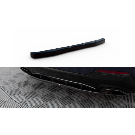 Body kit și tuning vizual MAXTON DESIGN prelungire centrală bară spate pentru BMW 4 M440i G22, negru lucios | race-shop.ro
