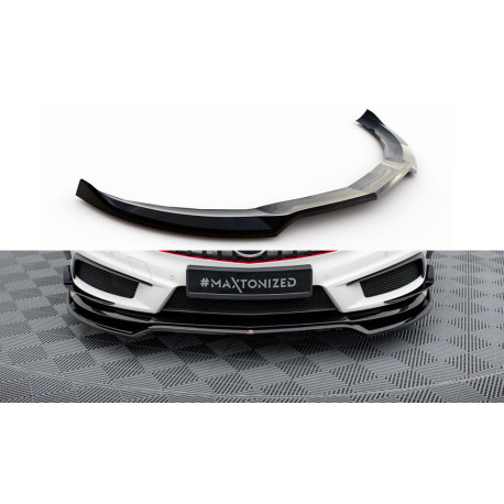 Body kit și tuning vizual MAXTON DESIGN prelungire bară față pentru Mercedes-Benz A45 AMG W176, negru lucios, V4 | race-shop.ro