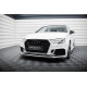 Body kit și tuning vizual MAXTON DESIGN prelungire bară față pentru Audi RS3 Sedan 8V Facelift, negru lucios, V5 | race-shop.ro