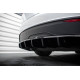Body kit și tuning vizual MAXTON DESIGN prelungire centrală bară spate pentru Tesla Model X Mk1 Facelift (cu bare verticale), negru lucios | race-shop.ro