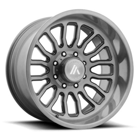 Jante aliaj Asanti Asanti Off Road AB815 WORKHORSE roată 22x12 8X180 124.2 ET-40, Titanium brushed | race-shop.ro