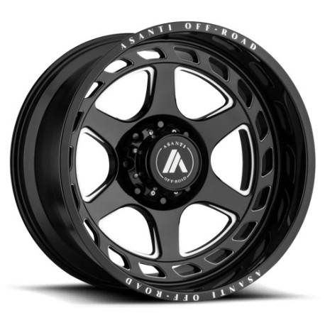 Jante aliaj Asanti Asanti Off Road AB816 ANVIL roată 20x10 8X170 125.1 ET-18, Gloss black | race-shop.ro