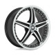 Jante aliaj Motegi Motegi MR107 D5S roată 17x7.5 5X108 72.56 ET45, Gloss black | race-shop.ro