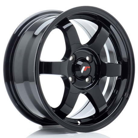 Jante Japan Racing JR3 15x7 ET25 4x100 Gloss Black | race-shop.ro