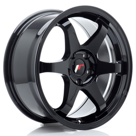 Jante Japan Racing JR3 17x8 ET35 4x100 Gloss Black | race-shop.ro