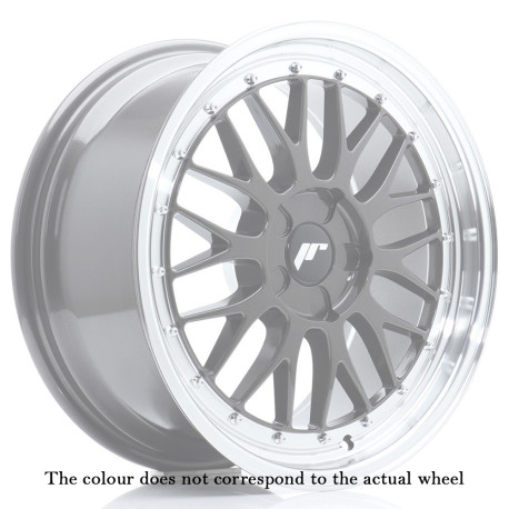 Jante Japan Racing JR23 17x8 ET35 4x100 Hyper Silver w/Machined Lip | race-shop.ro