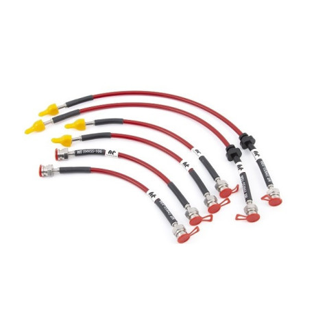 Conducte frână FORGE braided brake lines for Fiat 500 Abarth (BREMBO) | race-shop.ro