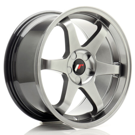 Jante Japan Racing JR3 18x9 ET15-40 5H BLANK Hyper Black | race-shop.ro