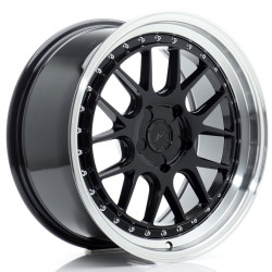 Japan Racing JR40 18x8,5 ET15-35 5H BLANK Glossy Black w/Machined Lip