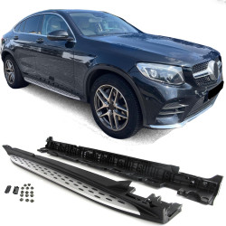 RACES trepte laterale pentru Mercedes GLC Coupe C253 16-22, aluminiu
