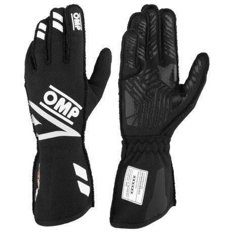 Mănuși Mănuși de curse OMP ONE EVO FX cu omologare FIA (cusături externe), negru | race-shop.ro