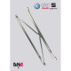 Bară rigidizare DNA RACING bară de sudvenare spate cu kit tije și lower bar pentru SEAT LEON MK3 (2013-) | race-shop.ro
