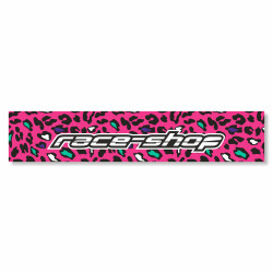 Sticker parbriz, parasolar race-shop Pink Leopard
