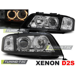 FARURI XENON AGEL EYES NEGRU pentru AUDI A6 10.99-06.01