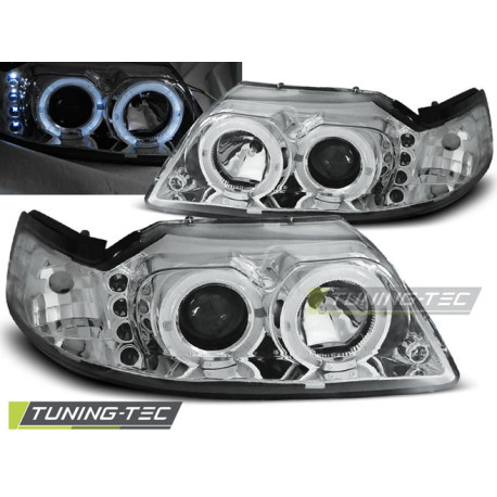 Iluminare auto FORD MUSTANG 98-04 AGEL EYES CROM | race-shop.ro