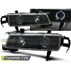 TUNING-TEC faruri (Angel Eyes) pentru HONDA PRELUDE 02.92-01.97 (H3/H1, fără omologare), negru