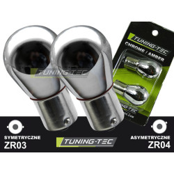 BECURI semnalizare simetrice CROMATE, PY21W, BA15S