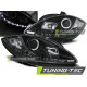 Iluminare auto HEADLIGHTS DAYLIGHT BLACK se potrivește SEAT LEON ALTEA 09-12 | race-shop.ro