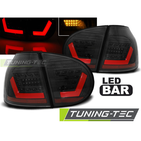 Iluminare auto LUMURI SPATE BARĂ LED NEGRE se potrivește VW GOLF 5 10.03-09 | race-shop.ro