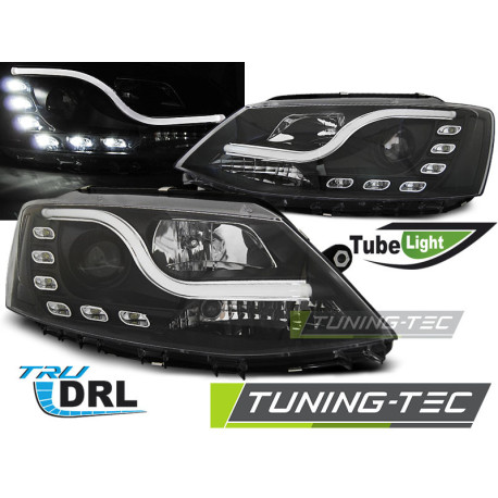 Iluminare auto FAURI TUBE LIGHT DRL NEGRU se potrivește VW JETTA VI 1.11-18 | race-shop.ro