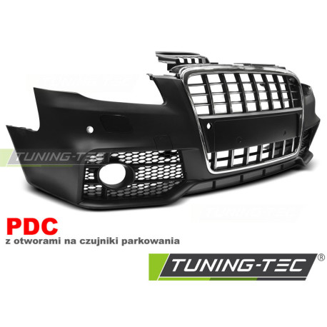 Body kit și tuning vizual BARA FATA SPORT CROM NEGRU PDC se potrivește AUDI A4 04-08 | race-shop.ro