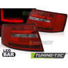 LED BAR TAIL LIGHTS RED WHIE fits AUDI A6 C6 SEDAN 04.04-08 6-PIN