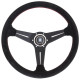 Volane sport Nardi Deep Corn Steering Wheel, Șemiș, 75mm Adâncime, 350mm | race-shop.ro