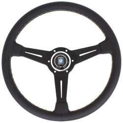 Nardi Classic ND36 Steering Wheel, piele, 40mm Adâncime, black/black