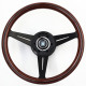 Volane sport Nardi Deep Corn Steering Wheel, Wood, 75mm Adâncime, 350mmm, spițe negre | race-shop.ro