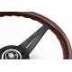 Volane sport Nardi Deep Corn Steering Wheel, Wood, 75mm Adâncime, 350mmm, spițe negre | race-shop.ro