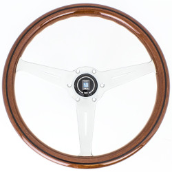 Nardi Classic ND36 Steering Wheel, Wood, 40mm Adâncime, black lemn inlay
