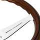 Volane sport Nardi Deep Corn Steering Wheel, Wood, 75mm Adâncime, 350mm, chrome spokes | race-shop.ro