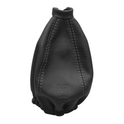 Husa schimbător de viteze Nardi, piele neagră perforată