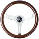 Volane sport Nardi Classic ND33 Steering Wheel, Wood, 40mm Adâncime, chrome spokes | race-shop.ro