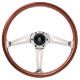 Volane sport Nardi Classic ND36 "Side Spokes" Steering Wheel, Wood, Satin Spokes | race-shop.ro