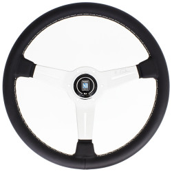 Nardi Classic ND36 Steering Wheel, piele, 40mm Adâncime, negru/satin