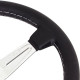Volane sport Nardi Classic ND36 Steering Wheel, piele, 40mm Adâncime, negru/cromo | race-shop.ro