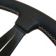 Volane sport Nardi Deep Corn Steering Wheel, piele, Cusătură Italia, 75mm Adâncime, 350mm | race-shop.ro