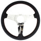 Volane sport Nardi Deep Corn Steering Wheel, piele, 75mm Adâncime, 350mm, spițe cromate | race-shop.ro