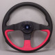 Volane sport Nardi Challenge Steering Wheel, Red Piele, 45mm Adâncime, 350mm | race-shop.ro