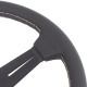 Volane sport Nardi Classic ND34 Steering Wheel, 40mm Adâncime, spițe negre, piele neagră | race-shop.ro