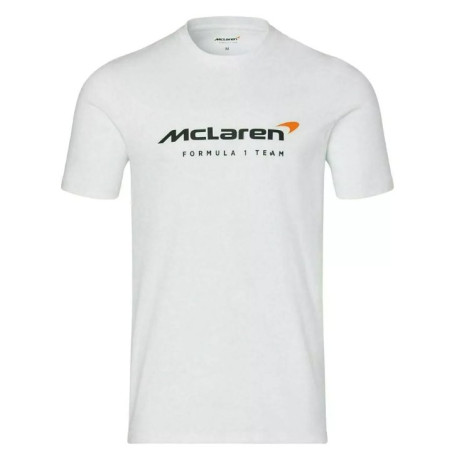Tricouri Tricou cu logo McLaren F1 pentru bărbați Core Essentials, alb | race-shop.ro