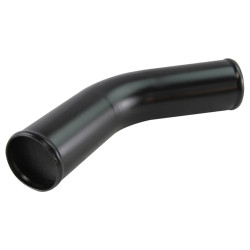 Țeavă din aluminiu - cot 45°, 40mm (1,57"), negru mat