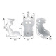 Scaune sport cu omologare FIA Scaun sport FIA OMP HTE EVO XL VTR, negru | race-shop.ro