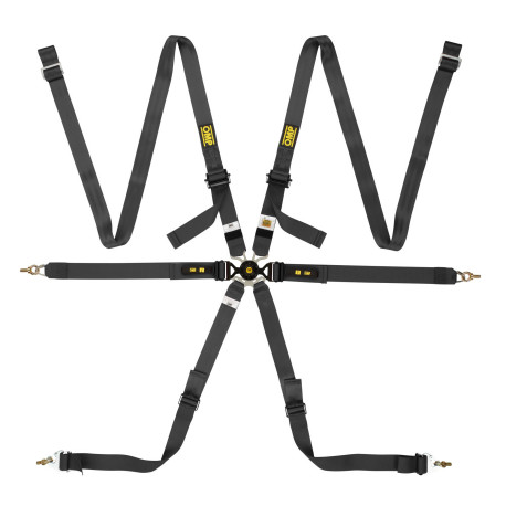 Centuri de siguranță și accesorii Centuri de siguranță sport în 6 puncte FIA OMP ONE VERSA ENDURANCE 2" (50mm), negru | race-shop.ro