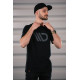 Tricouri Tricou pentru bărbați MAXTON Design, negru cu logo gri | race-shop.ro